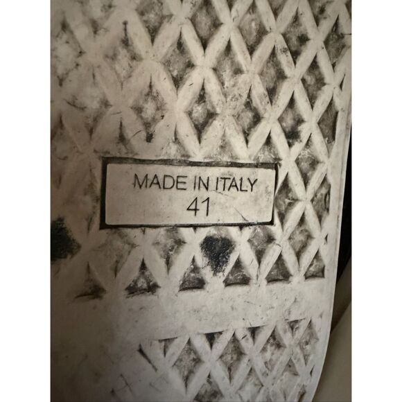 Giuseppe Zanotti Authentic Men’s High Top Sneakers EU 41 Gold Strap Zipper Leath - Picture 9 of 13